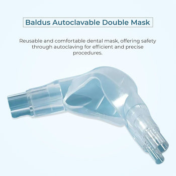 Baldus Double Mask Adult Transparent, Autoclavable