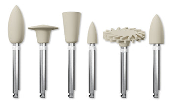 KENDA Maximus 1-Step Diamond Polishers for Composite and Hydbird-Ceramic, Assorment,RA,6pcs