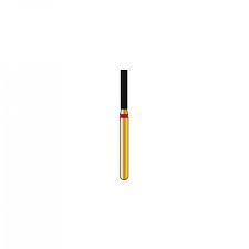 DIATECH Diamond FG Instrument Gold Plated (P/5) Cylinder/Red - G837-314-012-7-F