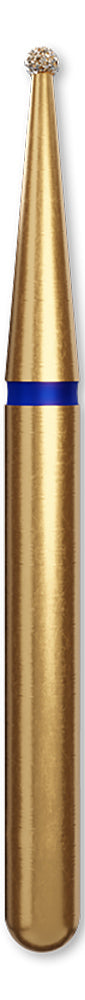 DIATECH Diamond FG Instrument Gold Plated (P/5) G801-314-010-ML - Round/Blue