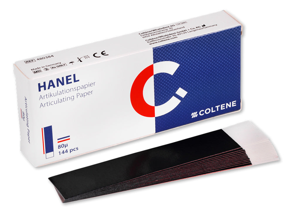 HANEL Articulating Paper 80 I-shape Blue/Red, 144 Pcs