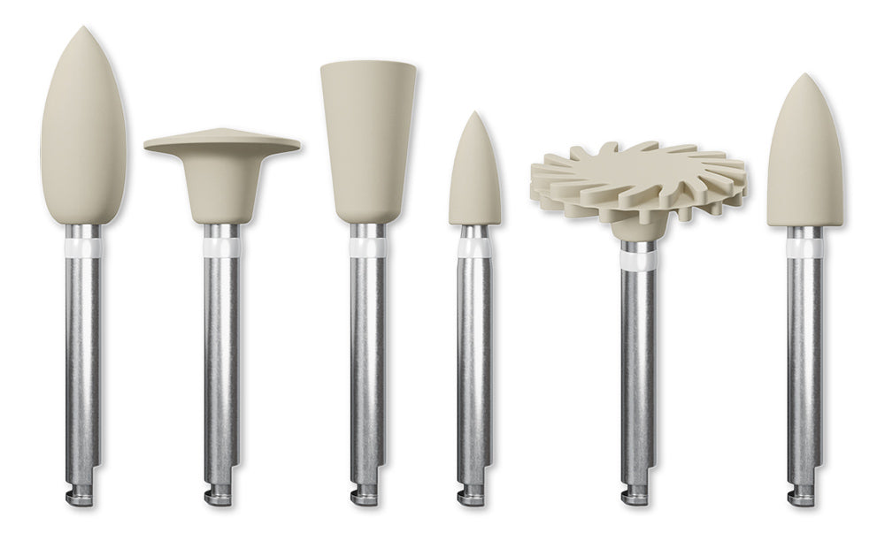 KENDA Maximus 1-Step Diamond Polishers for Composite and Hydbird-Ceramic, Assorment,RA,6pcs